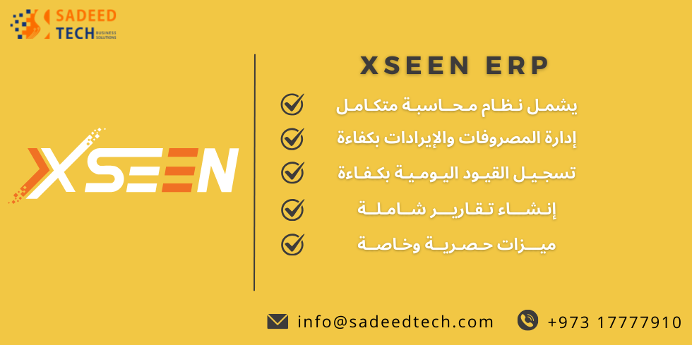 بطاقة تعريفية لبرنامج XSEEN المحاسبي